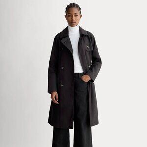 Everlane The Modern Trench Coat- Black- Extra Small